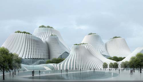 Architecture Design of Taichung Convention Center by MAD Architects