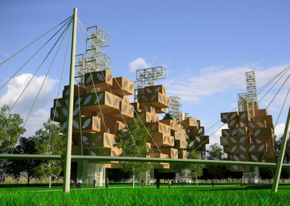 Social Housing of T-Tree by Adil Azhiyev and Ivan Kudryavtsev