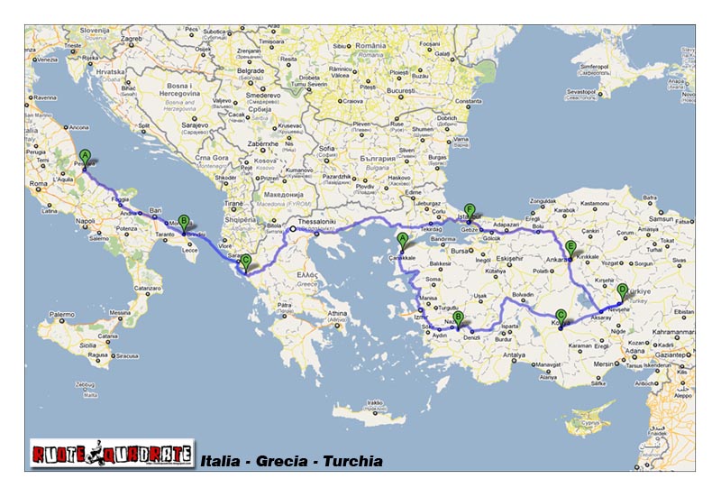 Cartina Italia Grecia Turchia - Tomveelers