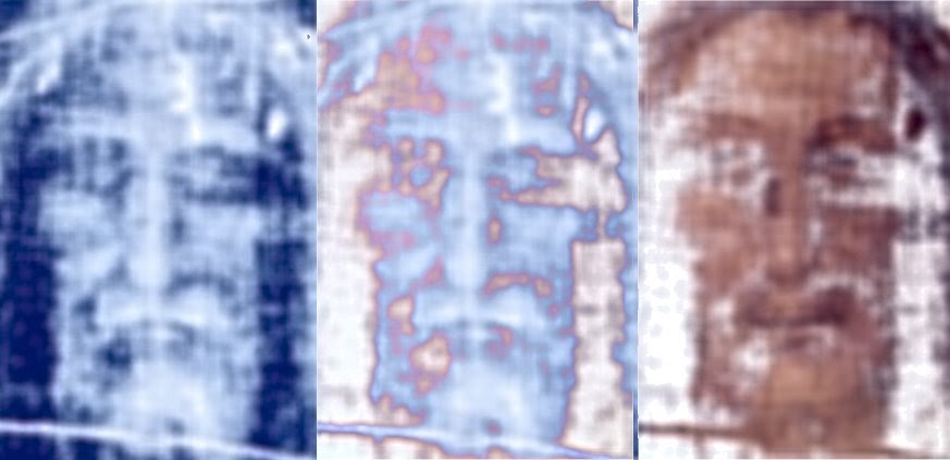 Il SUDARIO CON IMPRESSO IL VOLTO TRASFIGURATO DI GESU': Elaborazione