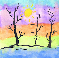 watercolor trees painting tree projects thin thick paintings watercolour project water paint canvas students idea drawing pretty results artprojectsforkids really