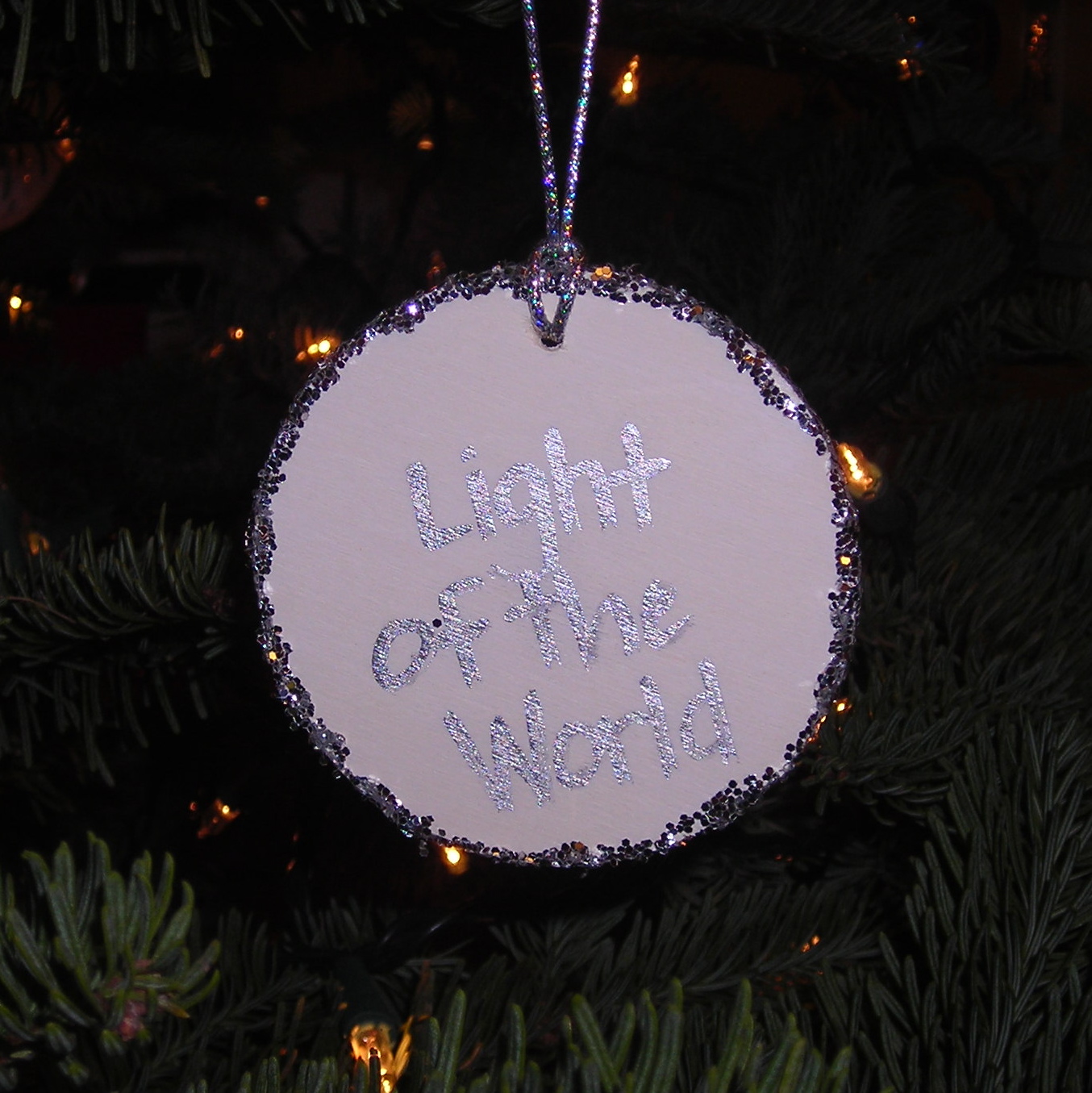 I Do Get Crafty Once in a While Christmas Scripture Ornaments