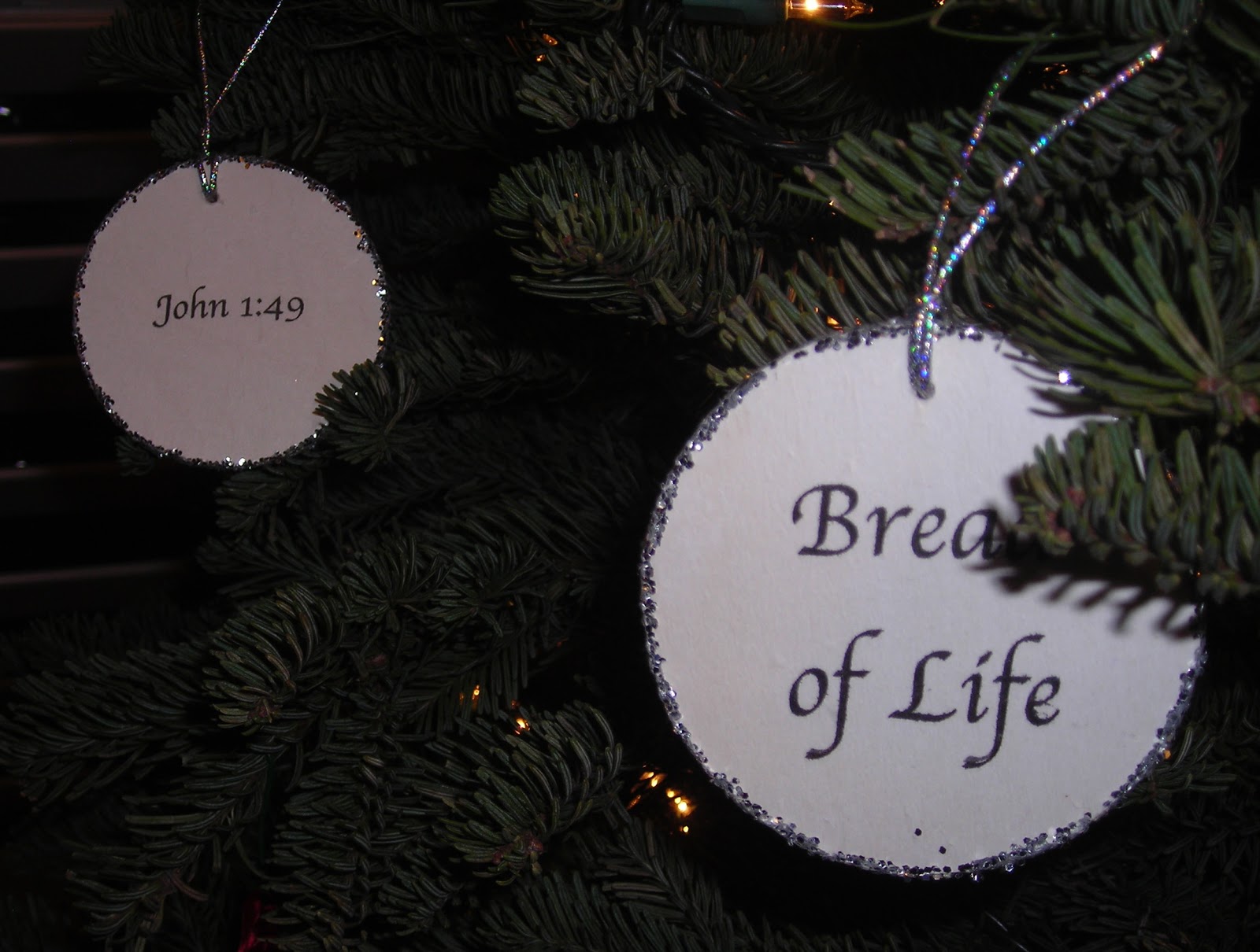 I Do Get Crafty Once in a While Christmas Scripture Ornaments