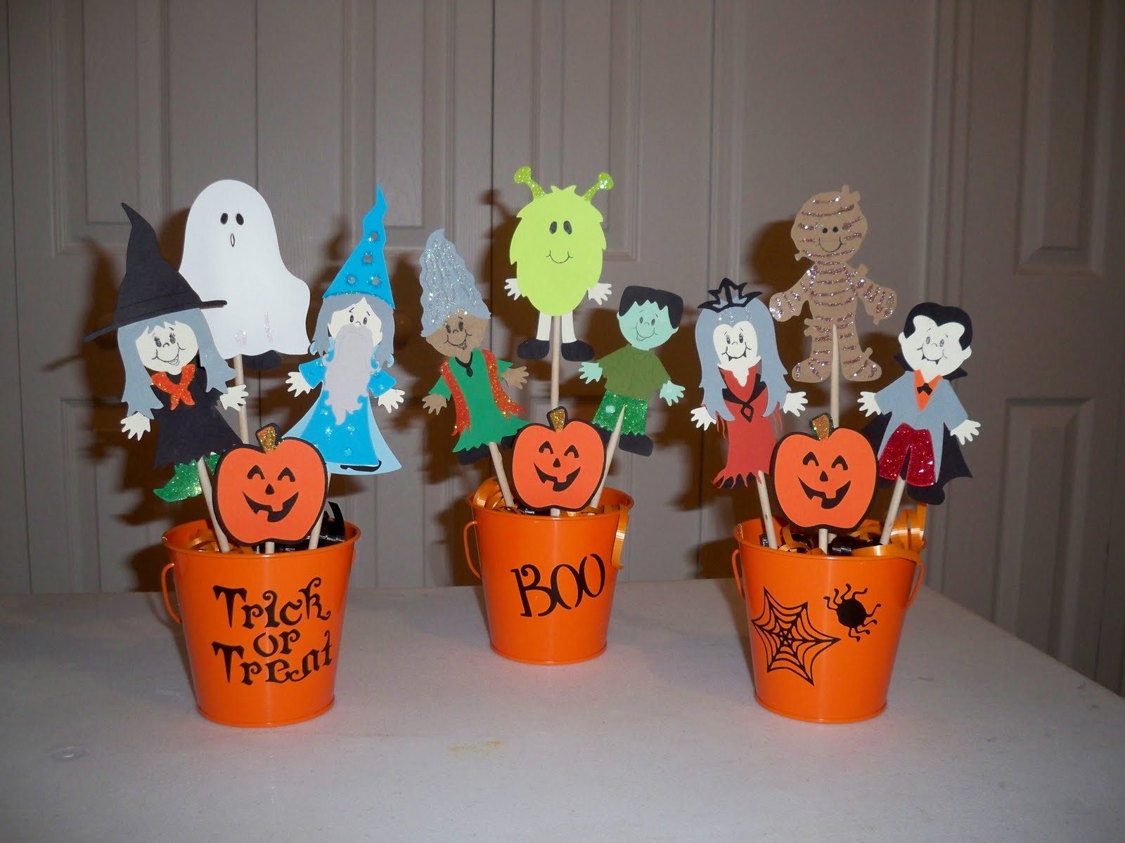 Kim's Stampin' Space Halloween party centerpieces