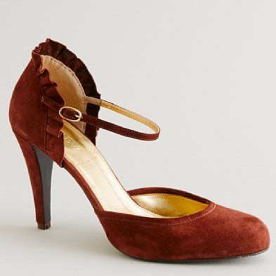 A red high heel.