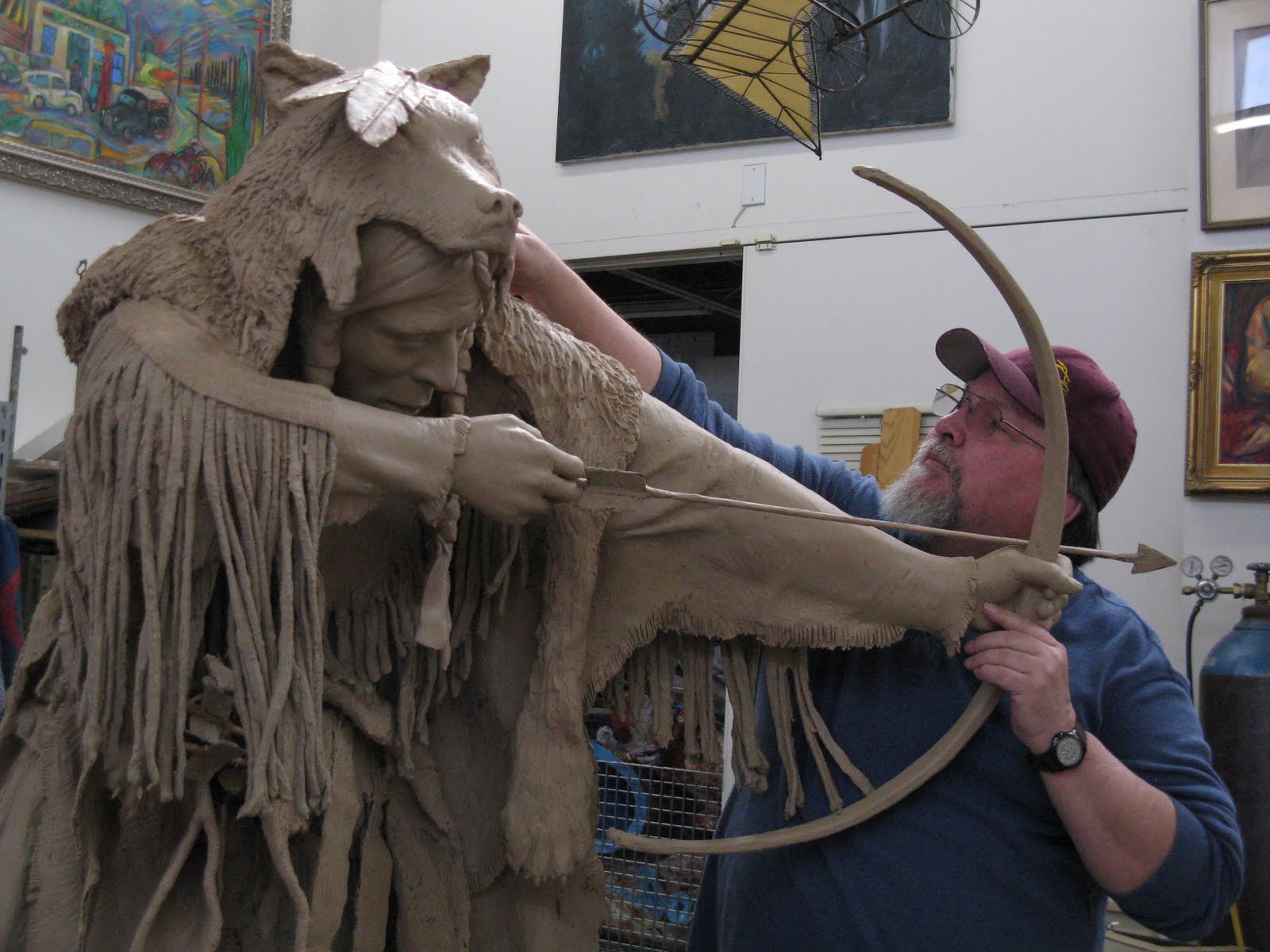 Clay To Bronze Silent Arrow Life Size Bronze Delivered