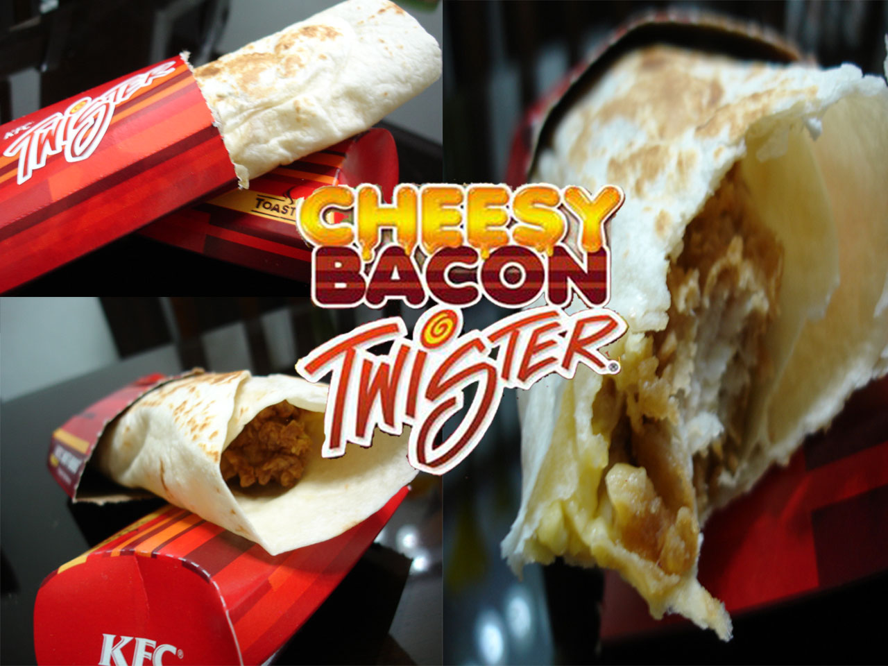 Twisted with KFC Twisters The Cheesy Bacon Twister the