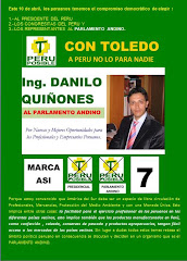 Para el Parlamento Andino...escribe el 7 de Danilo Quiñones