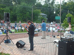 On Stage at the Firefly Concert