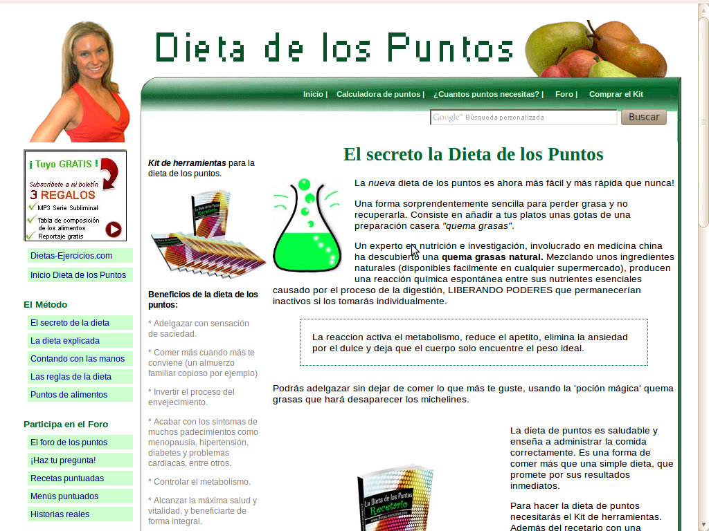 Dieta de puntos opiniones