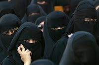niqab, burca, islã, mulher