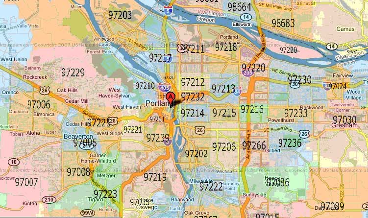List of:  Oregon Zip Codes by City