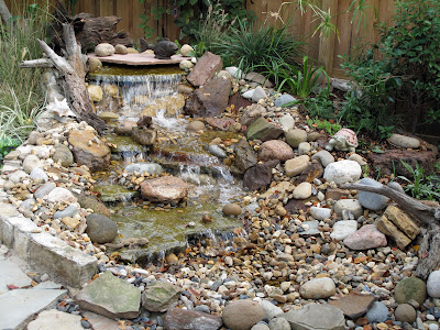 house style: Landcaping Pondless Waterfall Now Finished