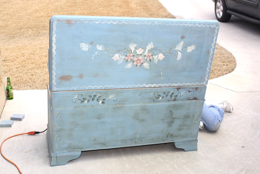 mokru Refinishing a Cedar Chest Done!!