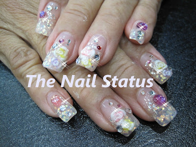 The Nail Status: Glitzy Bling Bling Nails