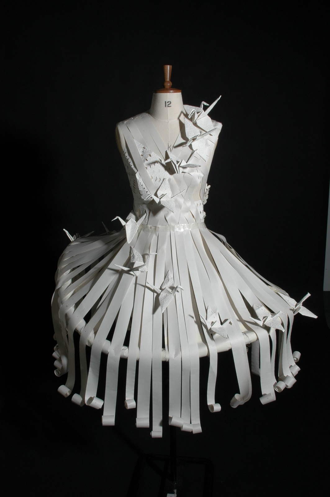 Katie's Art Foundation September 3 Paper Manipulation 3 Paper Garment