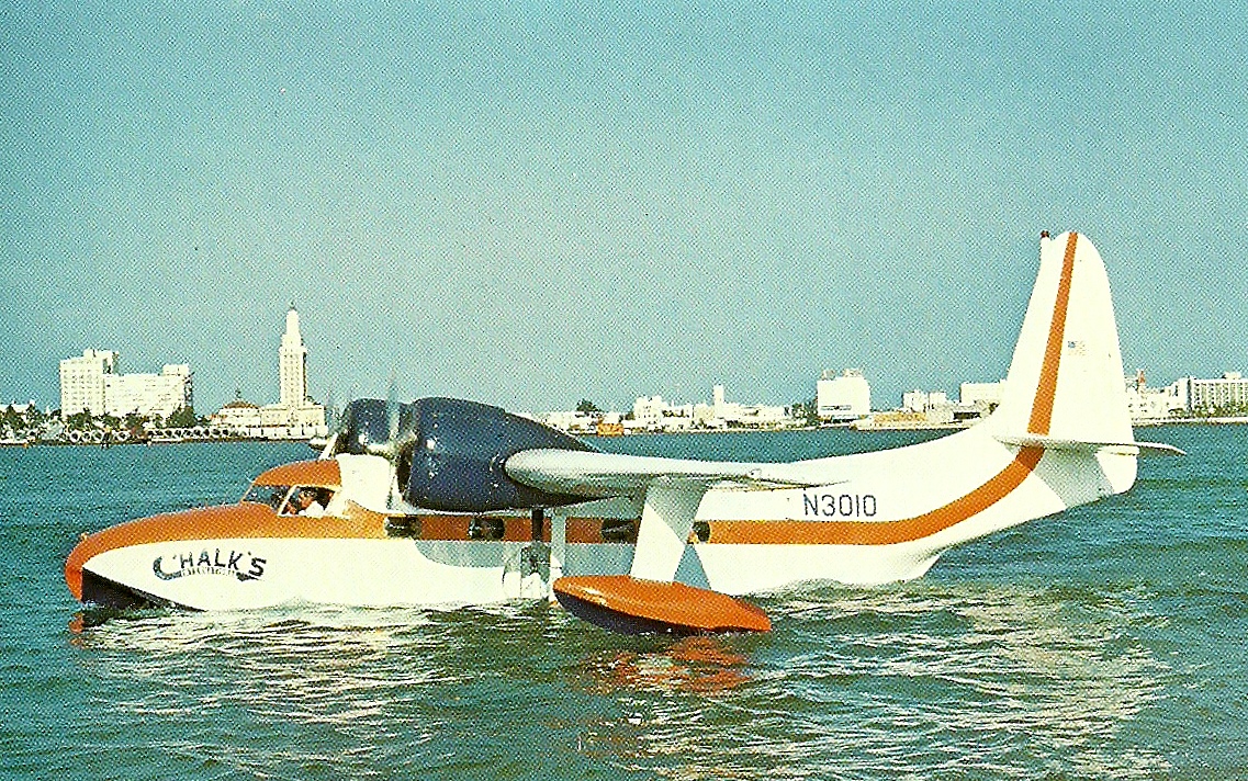The traveler's drawer CHALK'S INTERNATIONAL AIRLINE. Grumman Mallard