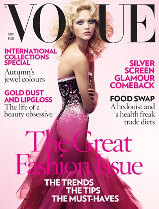 L.Fennelly A Level Media Preliminary Task: Vogue Front Cover Analysis