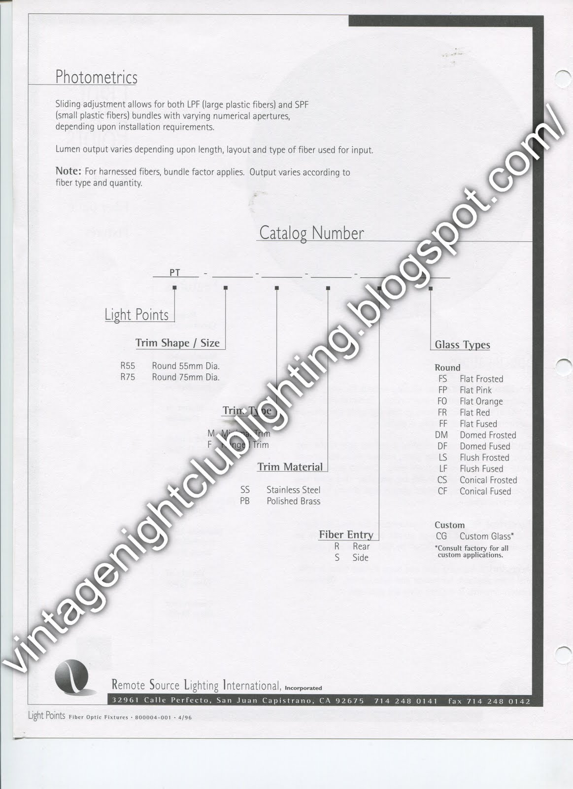 Vintage Night Club Lighting: Remote Source Lighting International (RSLI ...