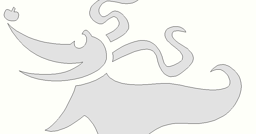 Nightmare Before Christmas Zero Pumpkin Stencil X Mas