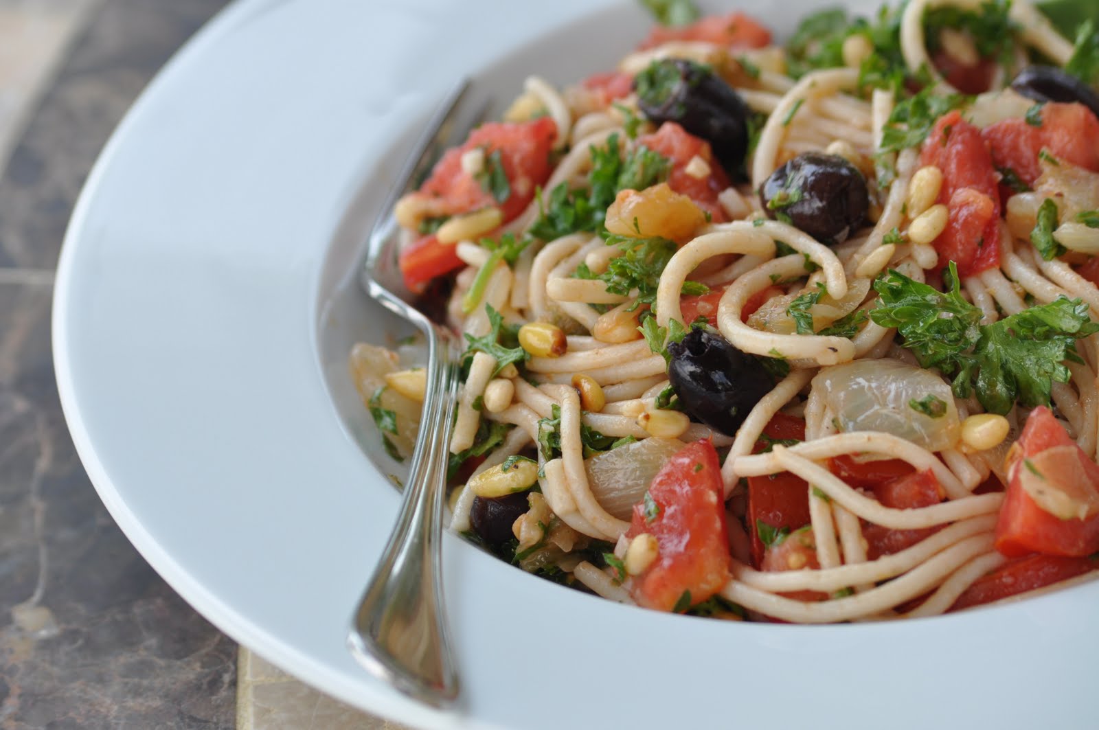 Beside the Kitchen Stove Cold Spaghetti Salad