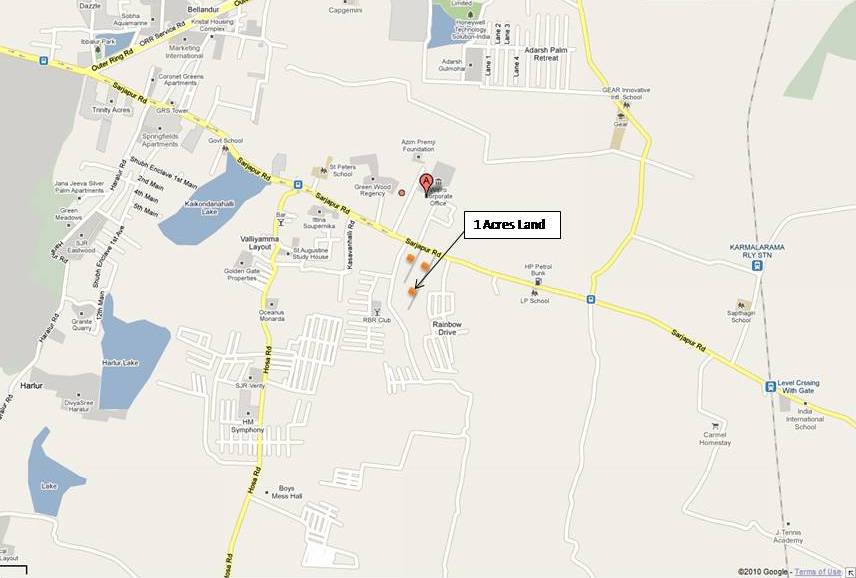 Bangalore Properties 1 Acre Land Sarjapur Road