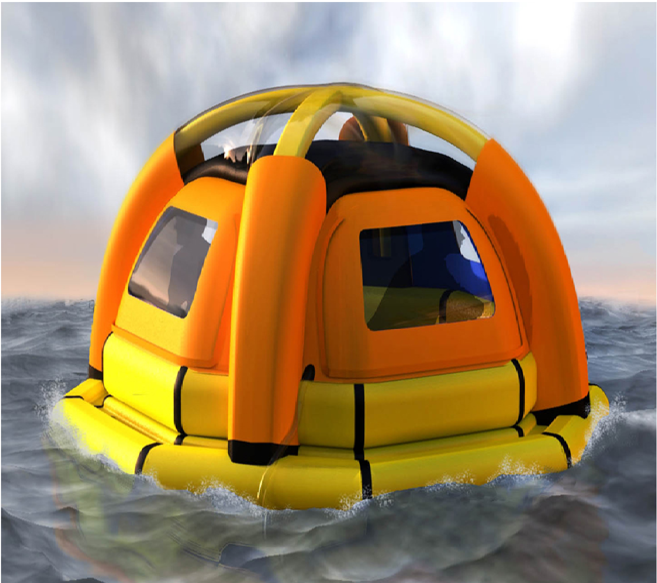 NAVY SEAL AN ELITE FORCES. LIFE RAFT MAKES SEA WATER DRINKABLE