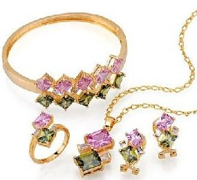 gold plated cz jewelry