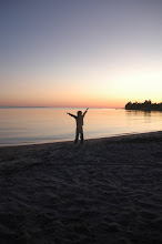 Beautiful sunset and happy Kenny