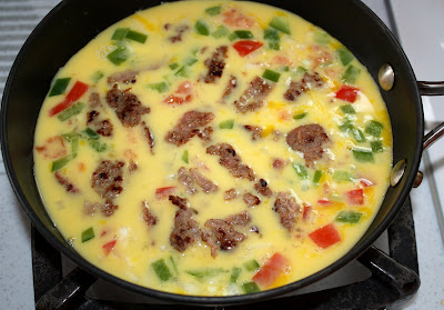 recipe for sausage and cheese frittata