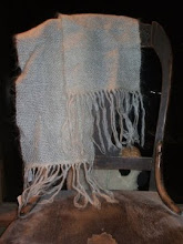 Hand woven mohair scarf