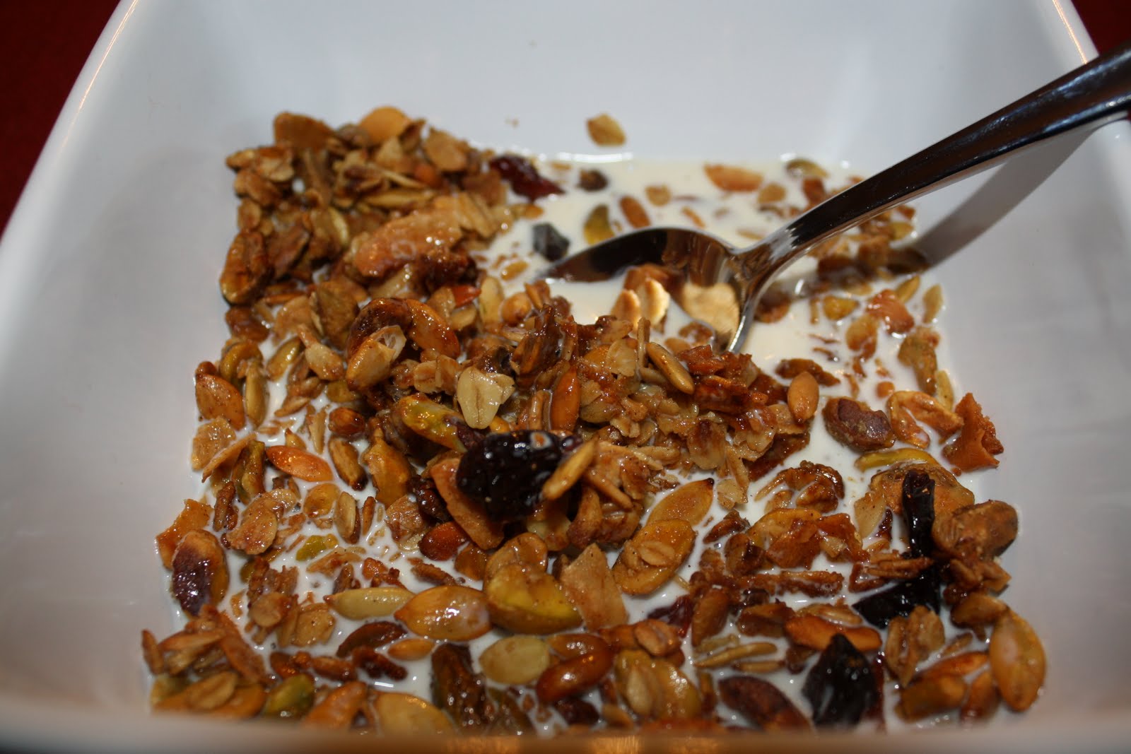 LactoseFree Girl Olive Oil Granola with Dried Cherries and Pistachios