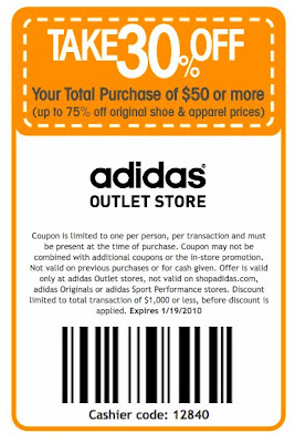 adidas outlet discount code
