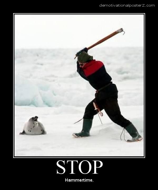 STOP, Hammertime seal clubbing