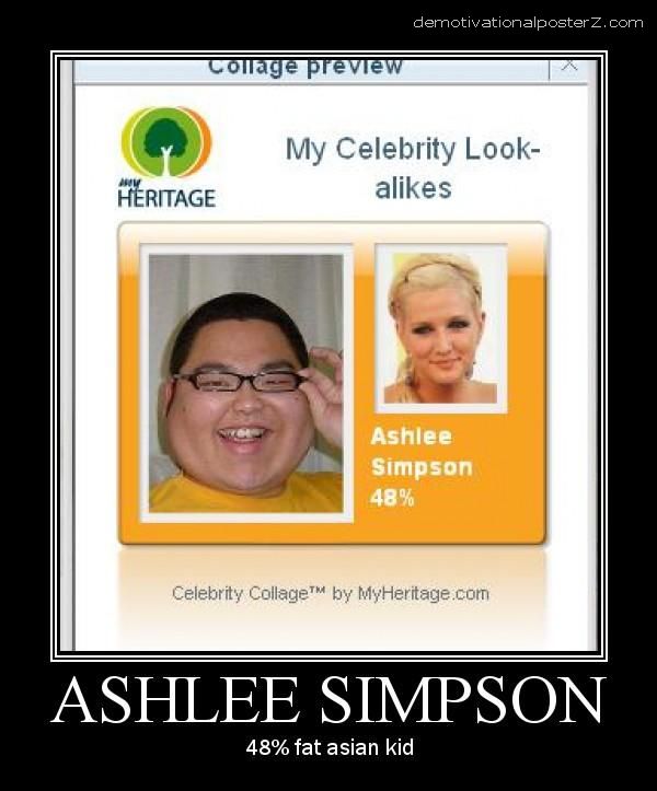 ASHLEE SIMPSON look alike, 48 percent