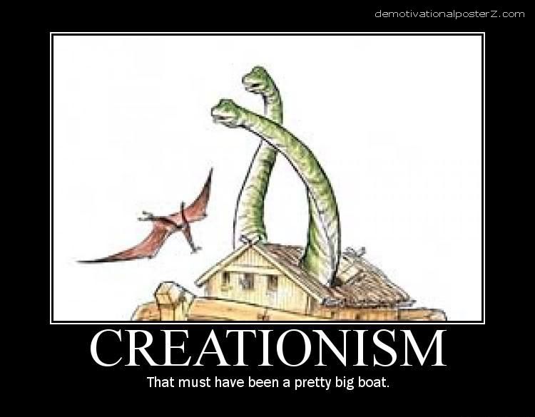 creationism motivational poster