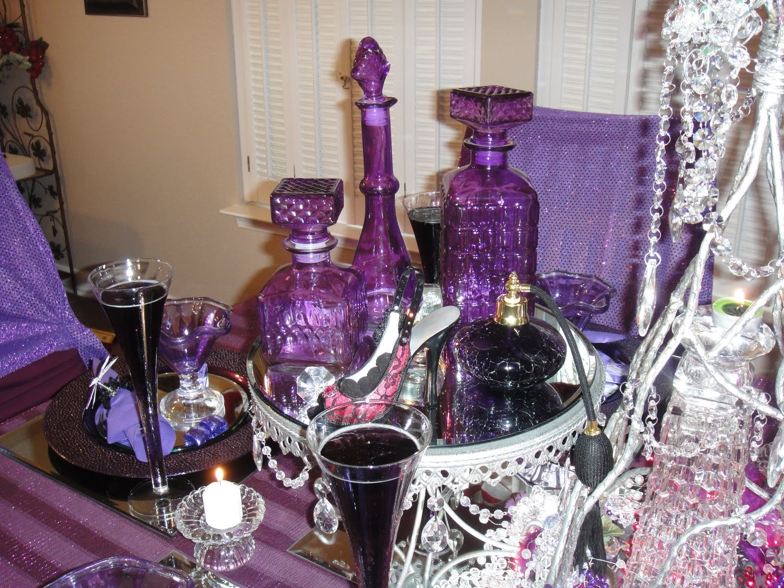 All About the Tables: Emma's Purple Spa Party