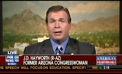 JD Hayworth: Former Arizona Congresswoman, according to Fox News