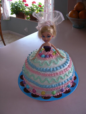 barbie doll birthday cake