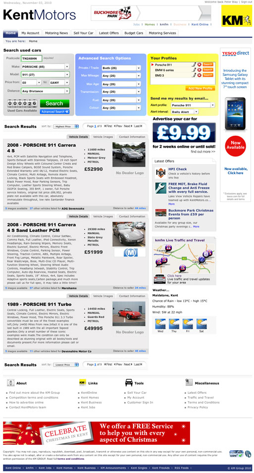 Rogue Interactive Blog Kent Motors super fast and slick used car