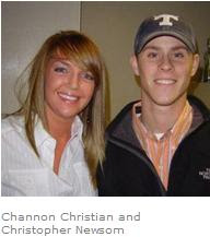Channon Christian and Christopher Newsom