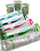 Recycle Stonyfield Yogurt cups into toothbrushes!