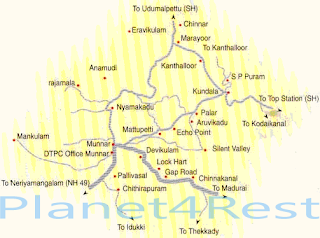 Munnar Map 