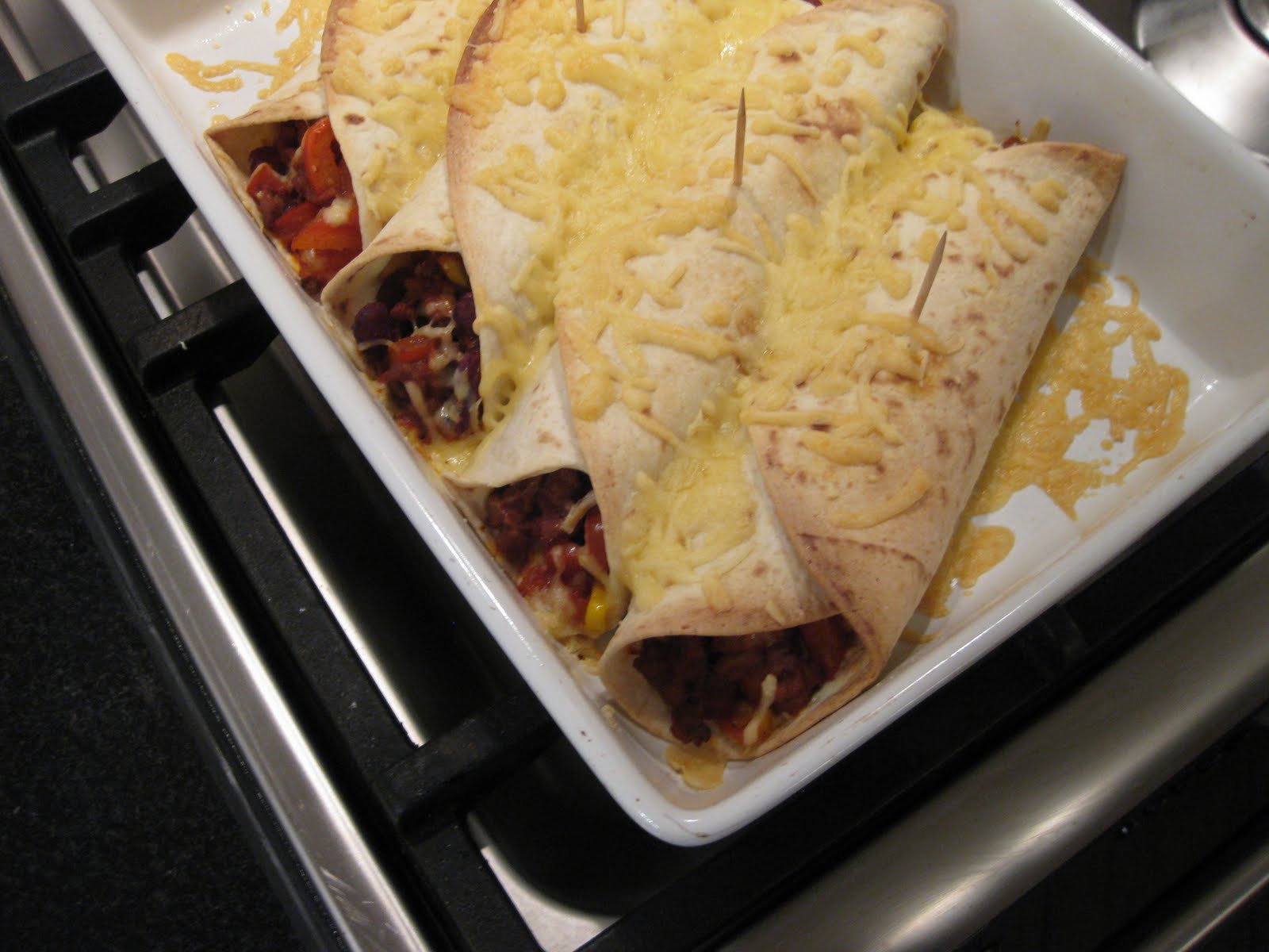 Excellenteten.nl Gevulde tortilla's uit de oven