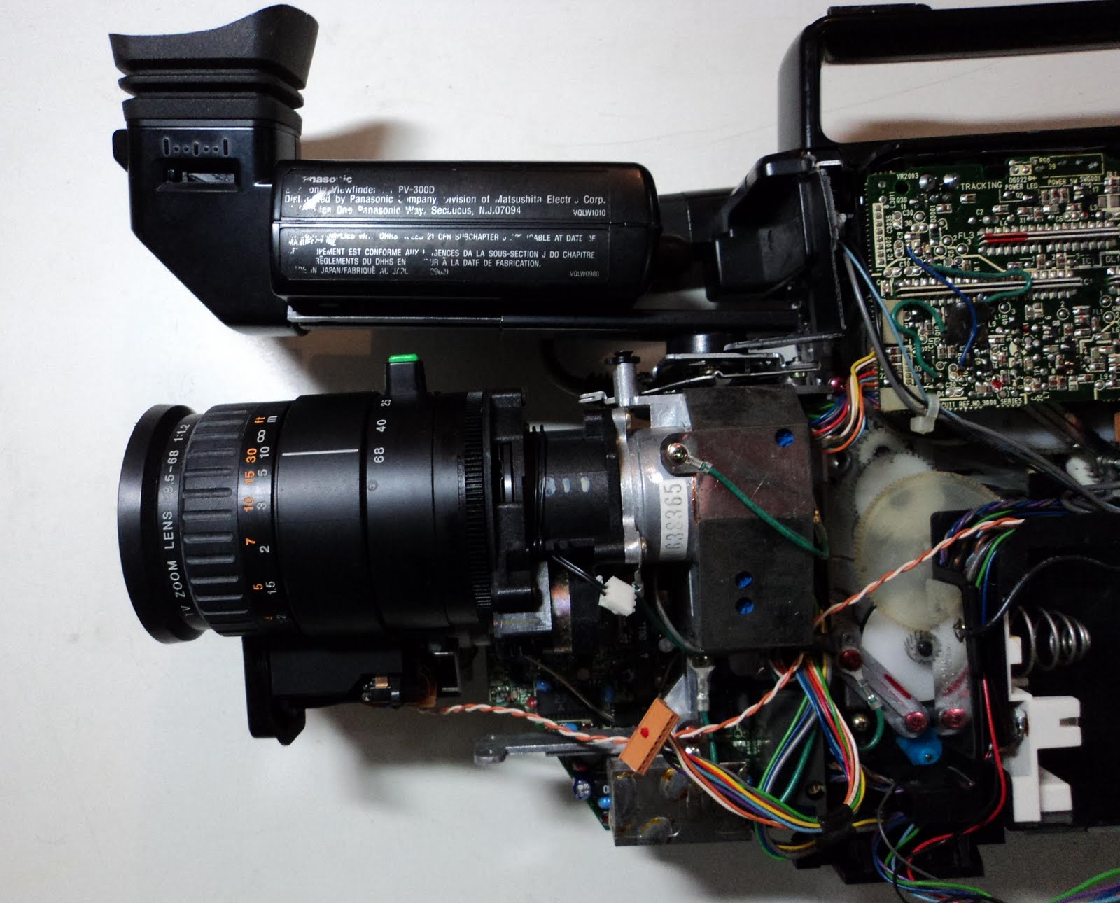 Brasilrobotics: Desmontando uma Câmera de vídeo VHS