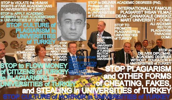 VIVA PLAGIARISM - RECTORS of UNIVERSITIES of TURKEY with PLAGIARIST IHSAN YILMAZ (DEAN - COMU)