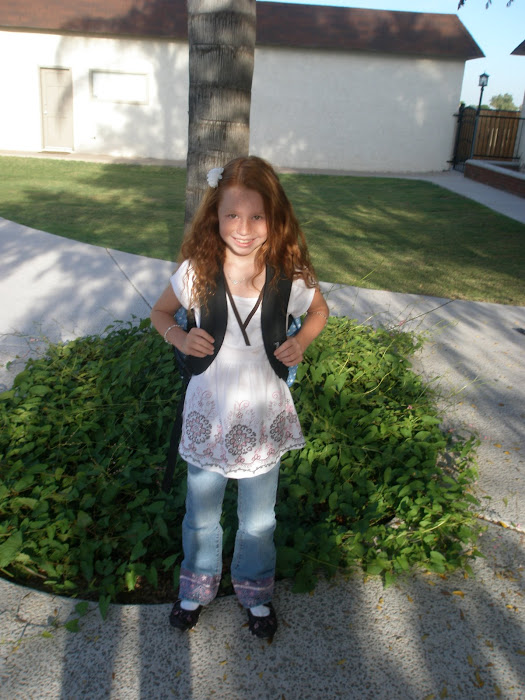 Catherine's first day of 4th Grade