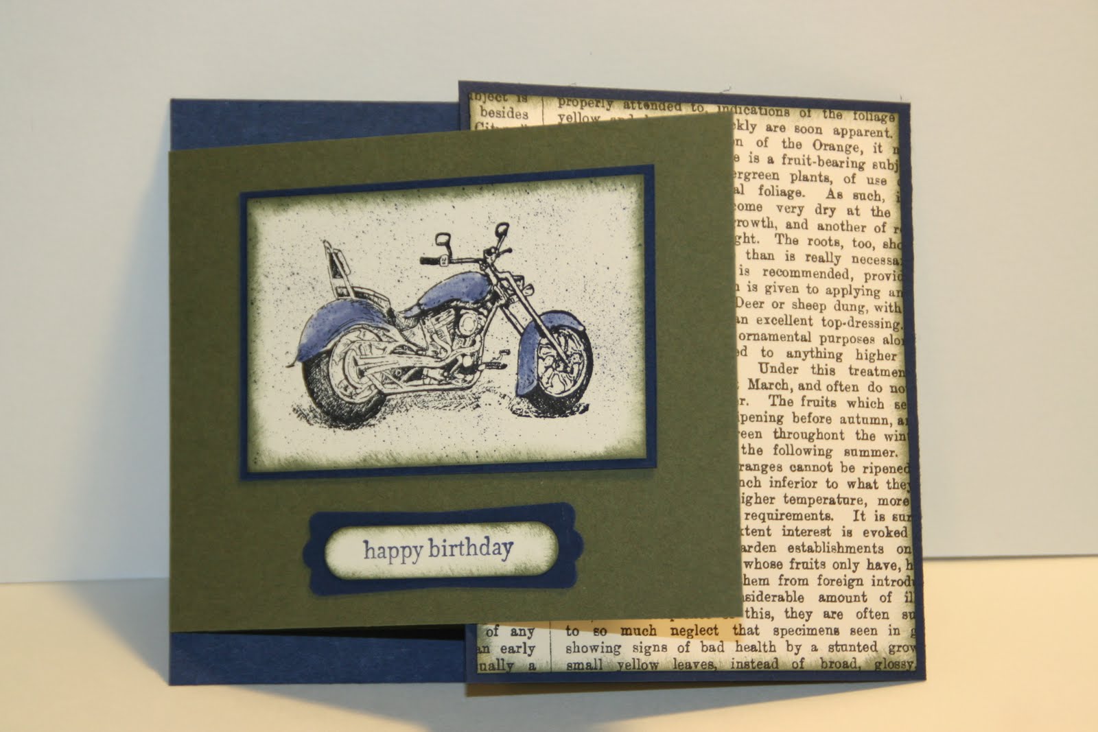 My Creative Corner!: Motorcycle Birthday Card