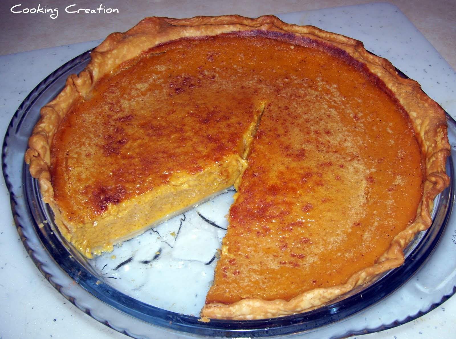 Cooking Creation Butternut Squash Pie