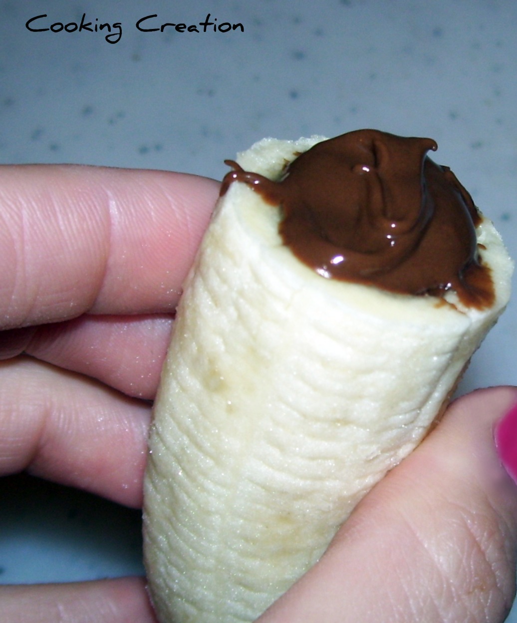 Cooking Creation ChocolateFilled, DeepFried Bananas